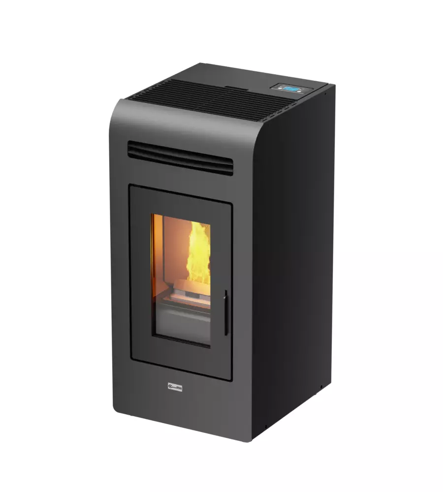 Stufa a pellet canadian stove "vancouver 14" grigio 12,9 kw